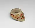 Bague en jade incrustée d’or, de rubis et d’émeraudes, Inde, XVIIe-XVIIIe&nbsp;siècle.