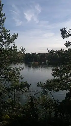 Vue de l'île.