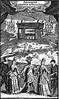 Harlequin empereur de la Lune, gravure du XVIIe&nbsp;siècle