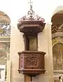 Chapelle des Carmélites, chaire sculptée par Péru