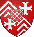 Armoiries des seigneurs de Raville après l'obtention de Septfontaines.