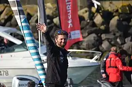 Arnaud Boissièresà l'arrivée