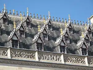 Détail du toit.