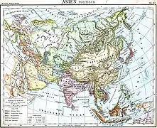 Carte de 1899 par l'éditeur allemand Westermann Verlag (en)