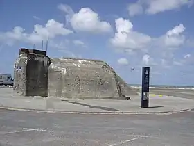 Batterie de défense côtière.