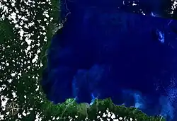 Baie de l'Astrolabe vue de l'espace