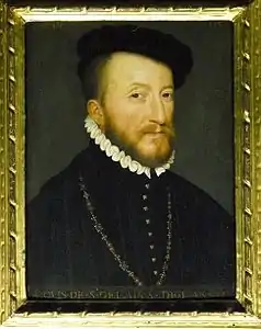 Portrait de Louis de Saint-Gelais, fils de Jacquette de Lansac et de François Ier (par Jean Clouet).