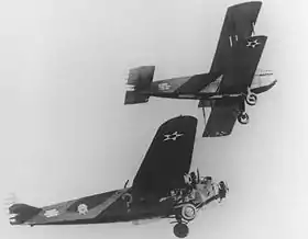 Vue de l'avion.