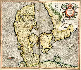 Carte du Danemark.