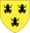 Armoiries attribuées aux Mérovingiens avant le baptême de Clovis.