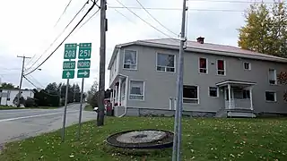 Extrémité est de la route 208 à Martinville.