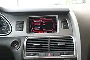Système d'infodivertissement Audi MMI dans le Q7