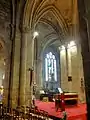 Croisillon nord, vue vers l'est dans la chapelle.