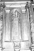 Statue du XVe siècle représentant saint Louis d'Anjou, église de Carcenac.