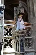 Notre-Dame d'Avioth, une des rares vierges noires du nord-est de la France.