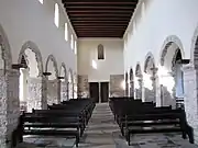 Intérieur de l'église romane Saint-Pierre dite Dompeter (XIIe&nbsp;siècle).