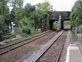 Vue depuis la gare de chemin de fer d'Avoncliff (en)