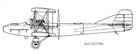 Vue de l'avion.
