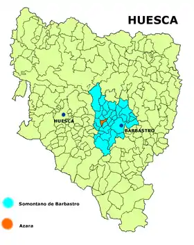 Localisation de Azara