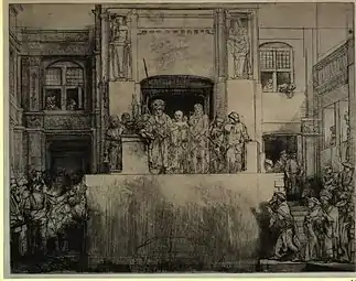 Jésus présenté au peuple, ou l'Ecce Homo en largeur(1655, Rijksmuseum Amsterdam).