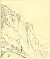 Entrée de la grotte des Échelles