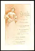 Tournée de la boite à Fursy en 1906 à Reims, dessin Eugène Auger.
