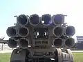 Les 12 tubes de 300&nbsp;mm du BM-30