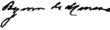 Signature de Adolfo Bezerra de Menezes