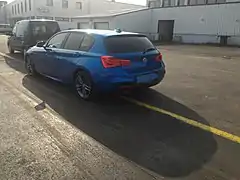 BMW Série 1 118d avec le pack M - face arrière