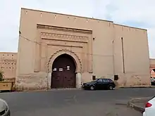 La façade intérieure (orientale) de Bab Doukkala.
