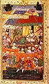 Une scène du Babur Nama.