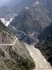 Barrage de Baglihar dans le Jammu-et-Cachemire, 2008.