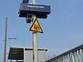 Le panneau d'information de quai.