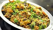 Baigan bharta de Nagpur (Maharashtra).