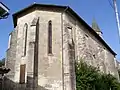 Le chevet de l'église, à l'ouest (août&nbsp;2012).