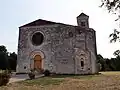 La façade, à l'ouest.