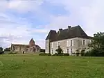 Église et château de Balzac.