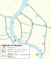 Le quartier de Phra Nakhon, ses anciens remparts, ses 14 forts d'origine et les 8 forts supplémentaires