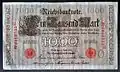 1&nbsp;000&nbsp;marks (1910, recto).
