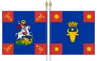 Revers et avers d'une bannière d'un régiment d'infanterie moldave (1834).