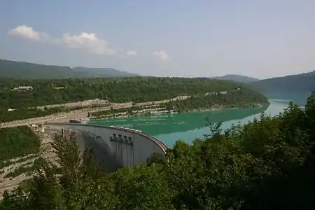 Le lac de Vouglans.