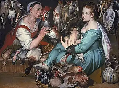 La Volaillère, vers 1580, Florence, Fondazione Roberto Longhi (it).