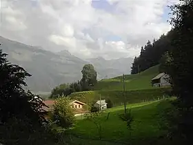 Vue de la vallée de l'Intyamon.