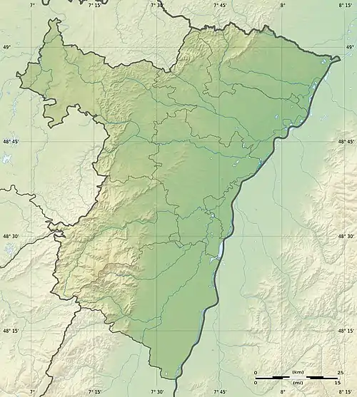 Voir sur la carte topographique du Bas-Rhin