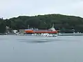 Bateau à quai au port de Paluden.
