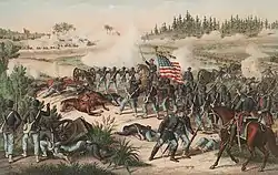  Représentation de la bataille d'Olustee.