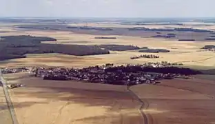 Vue aérienne.