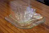Vaisselle en verre de la salle à manger