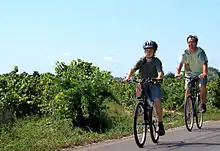 VTT en famille.