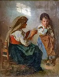 Otto Brandt&nbsp;(de), Paysanne avec enfant.